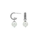 AE-6350-PE Sterling Silver Earring With Mabe Pearl Jewelry Bali Designs Inc